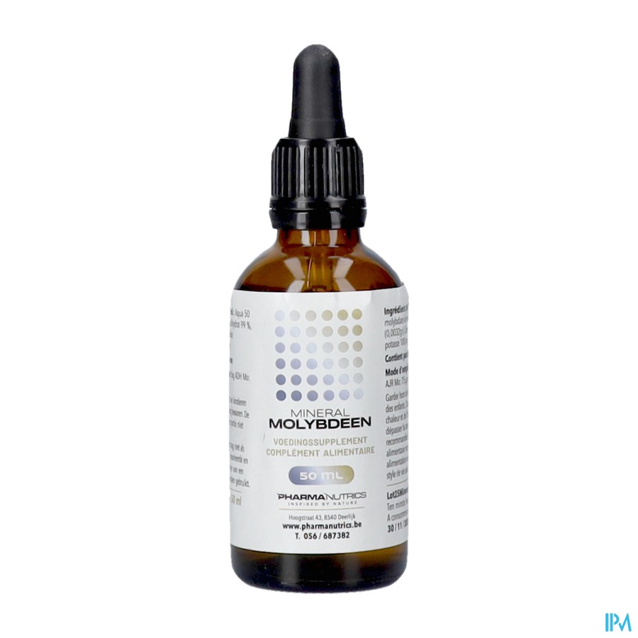 Mineraal Molybdeen Druppels 50ml Pharmanutrics