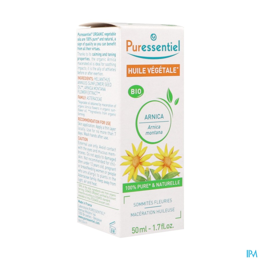 Puressentiel Huile Vegetale Bio Arnica 50ml
