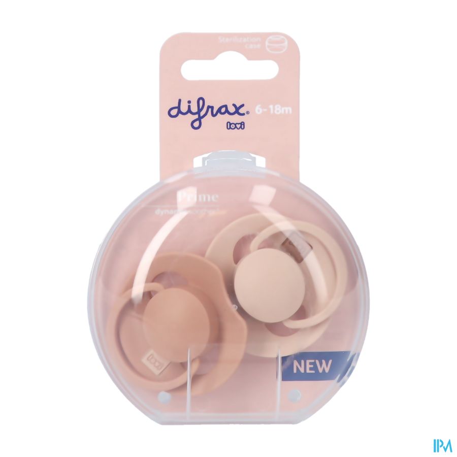 Difrax Dynamic Fopspeen 6-18m Prime Nude/blush 2