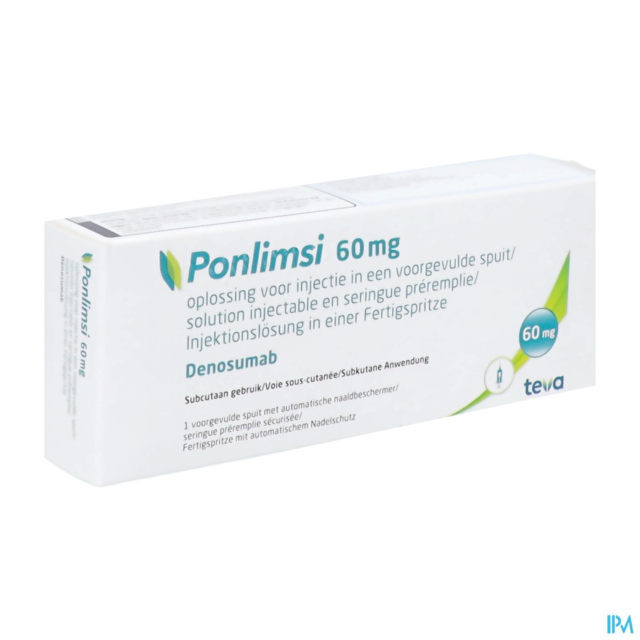 Ponlimsi 60mg Teva Opl Inj Voorgevulde Spuit 1