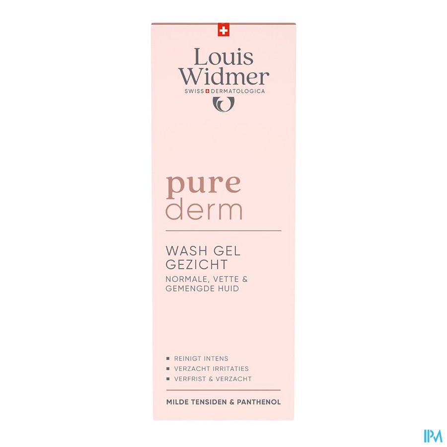 Widmer Purederm Wash Gel Gezicht 125ml