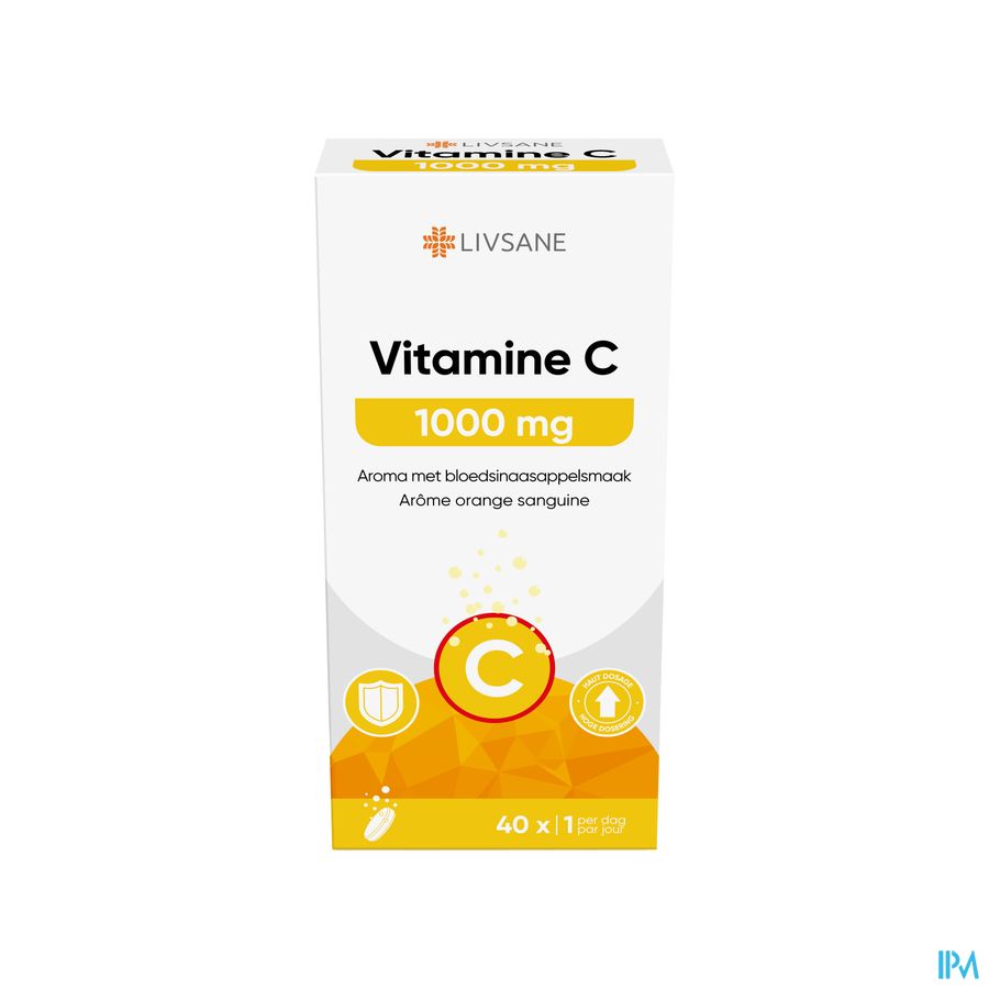 Livsane Vitamine C 1000mg Comp Efferv. 40