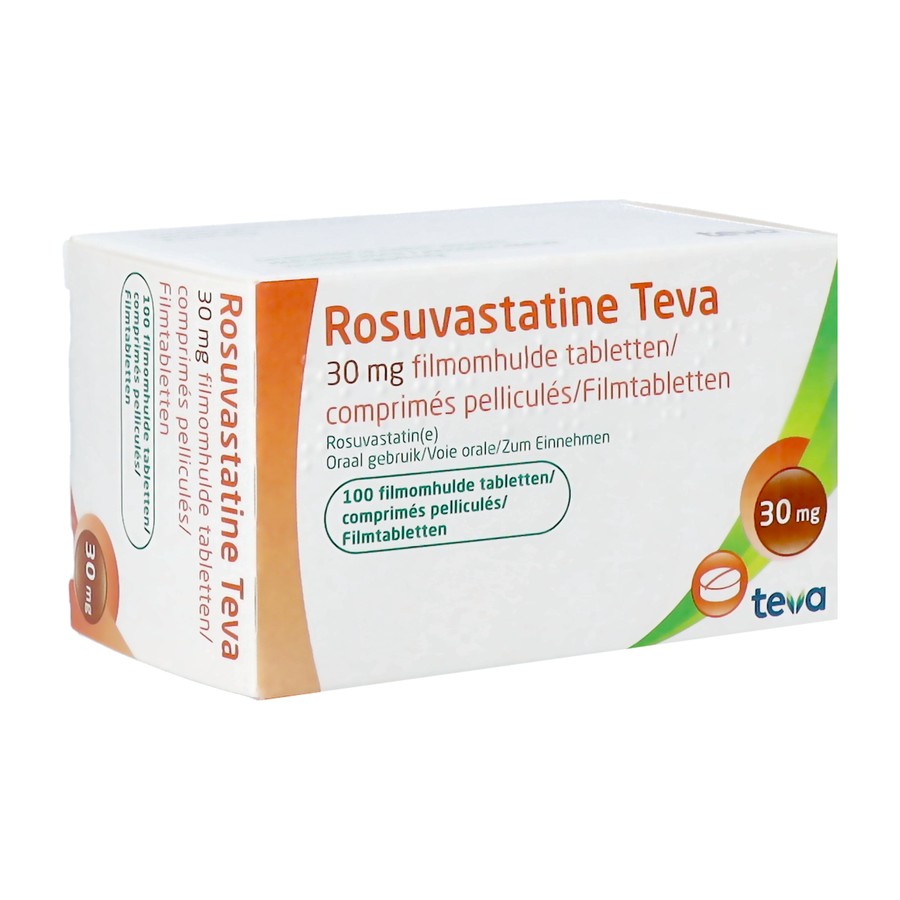 Rosuvastatine Teva 30mg Filmomh Tabl 100