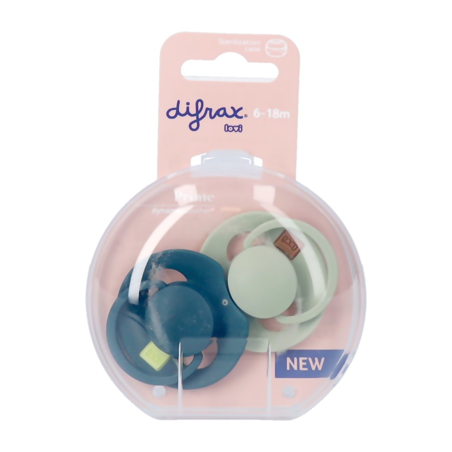 Difrax Dynamic Fopspeen 6-18m Prime Pistac./green2