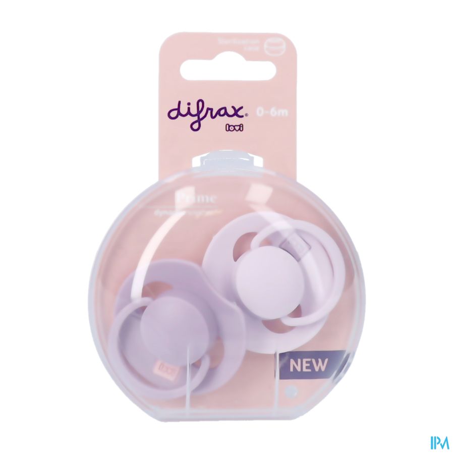 Difrax Dynamic Fopspeen 0-6m Prime Lilac/violet 2