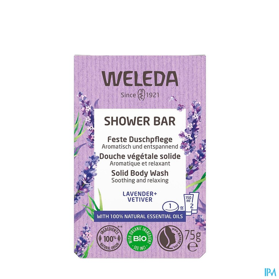 Weleda Shower Bar Lavande + Vetiver 75g