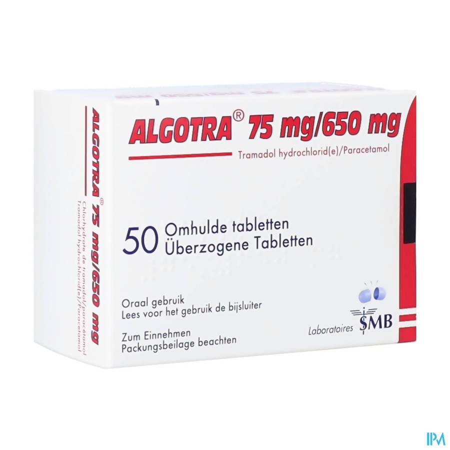 Algotra 650mg/75mg Omhulde Tabl 50