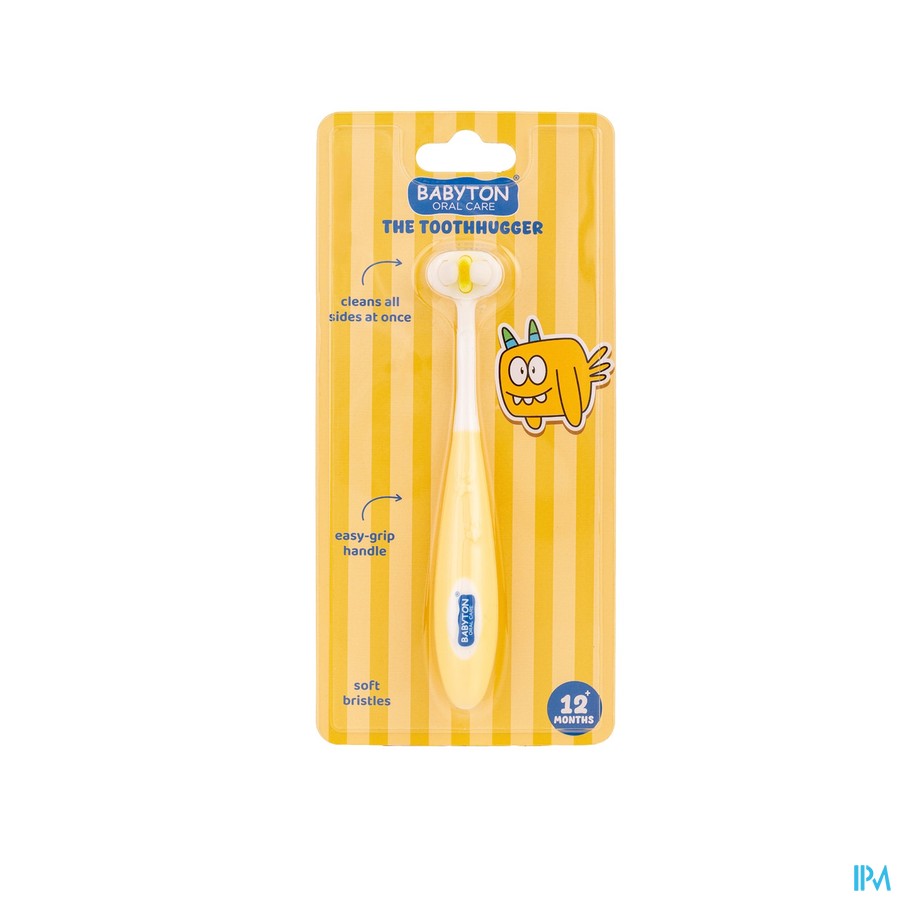 Babyton Tandenborstel Toothhugger Geel Flappy