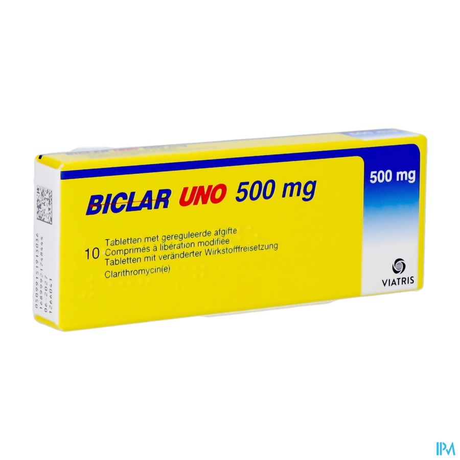 Biclar Uno Comp 10 X 500mg
