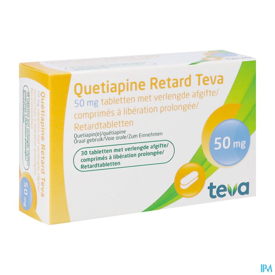 Quetiapine Retard Teva 50mg Comp 30 X 50mg Quetiapine Retard Teva 50mg Comp 30 X 50mg