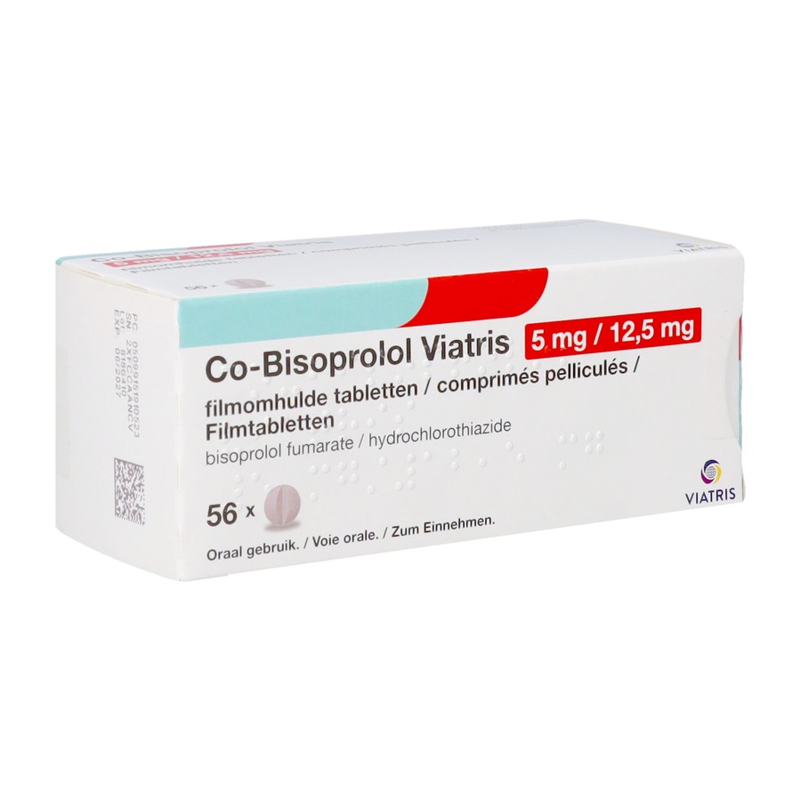 Co Bisoprolol Viatris 5mg/12,5mg Drag 56