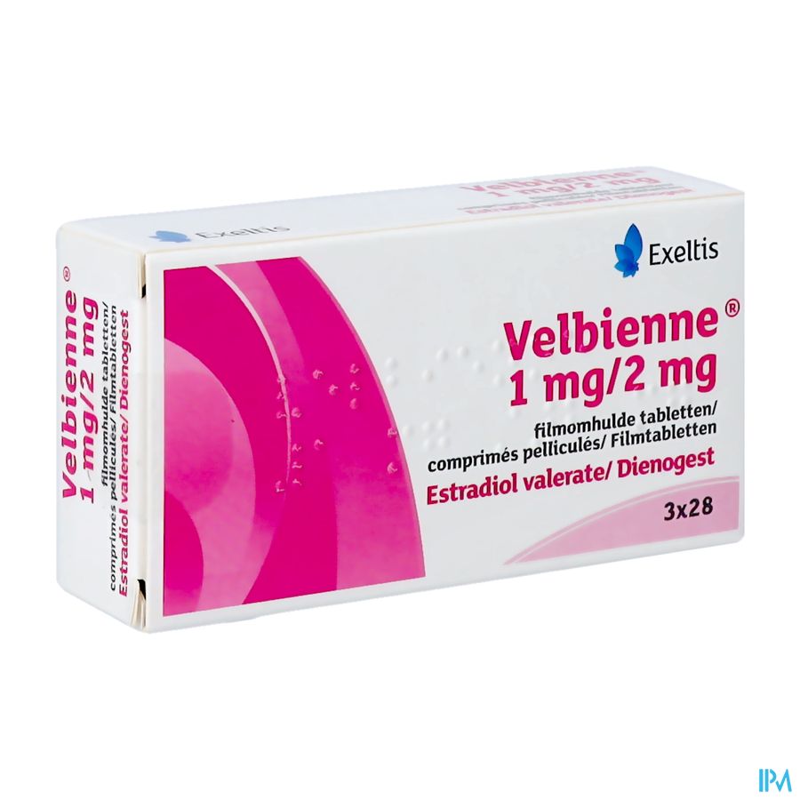 Velbienne 1mg/2mg Filmomh Tabl 3 X 28