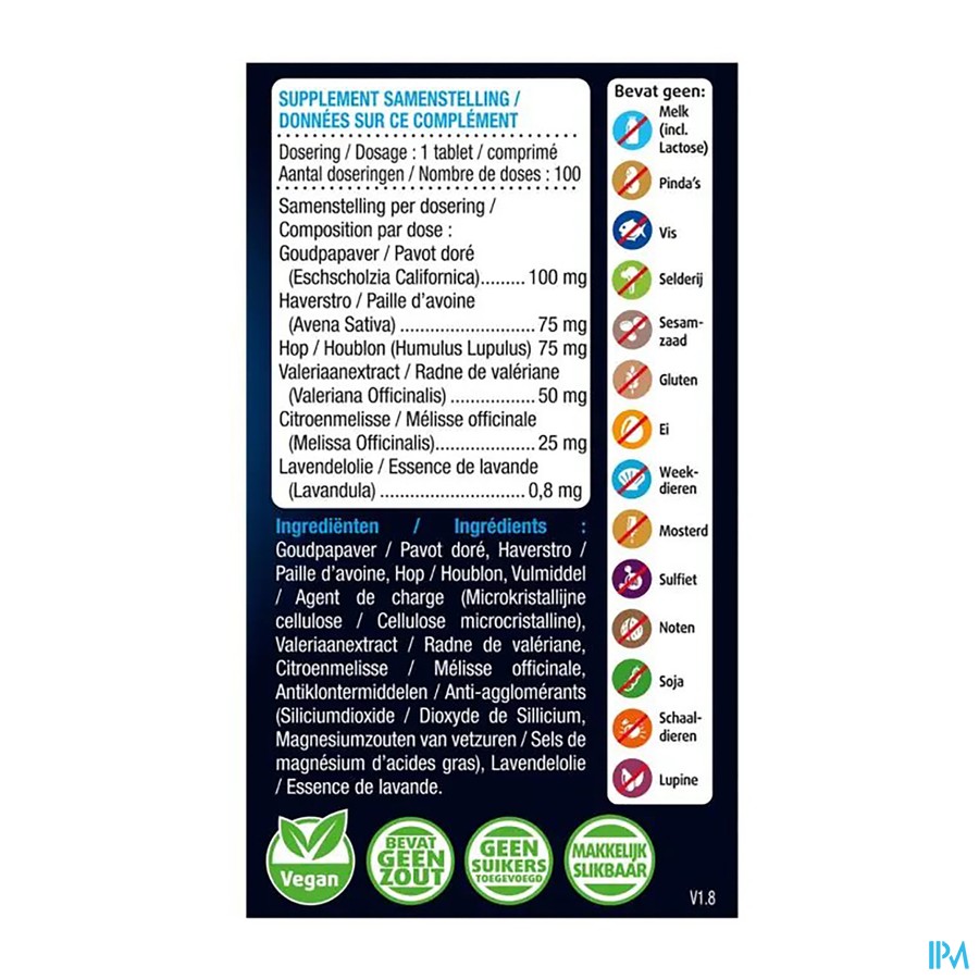 Lucovitaal Repos Nocturne Tabl 100