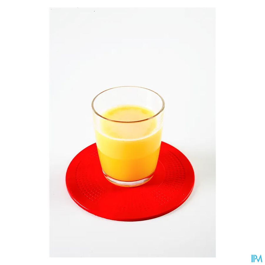 Tapis A/derapant Rond Rouge 14cm Dycem
