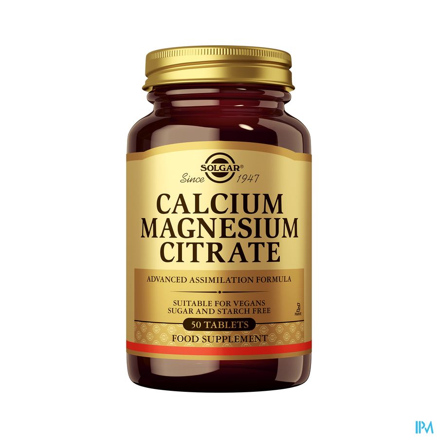 Solgar Calcium Magnesium Citraat Comp 50 Solgar Calcium Magnesium Citraat Comp 50