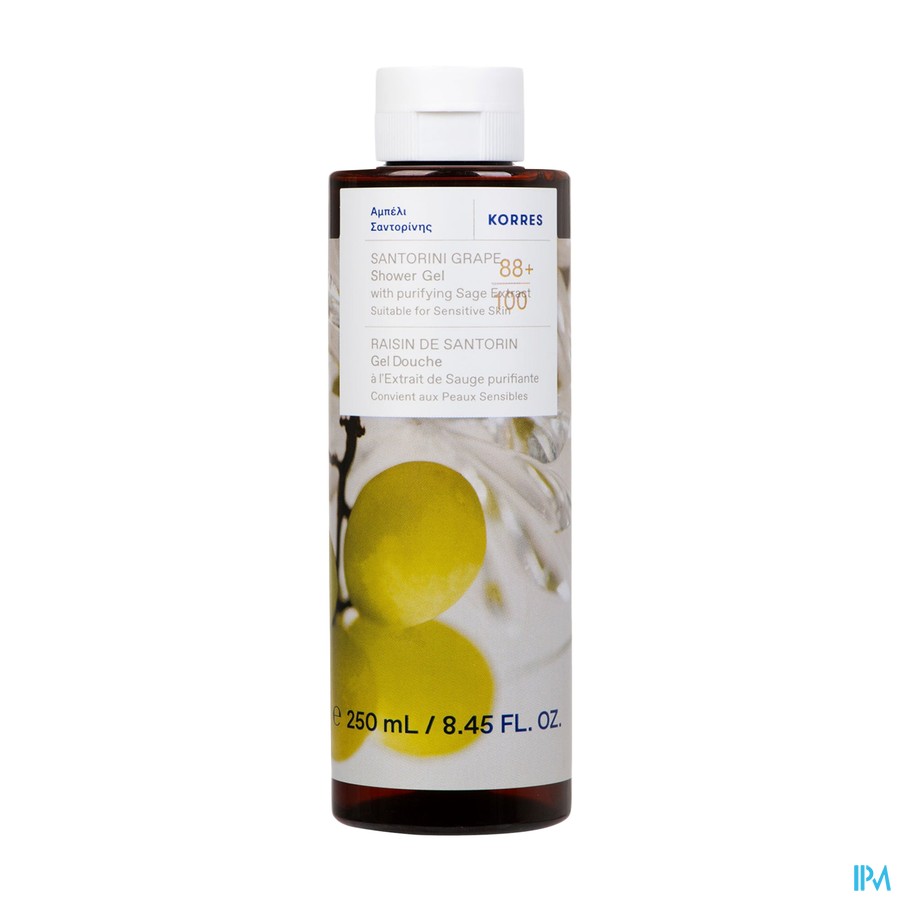 Korres Kb Santorini Grape Gel Douche 250ml