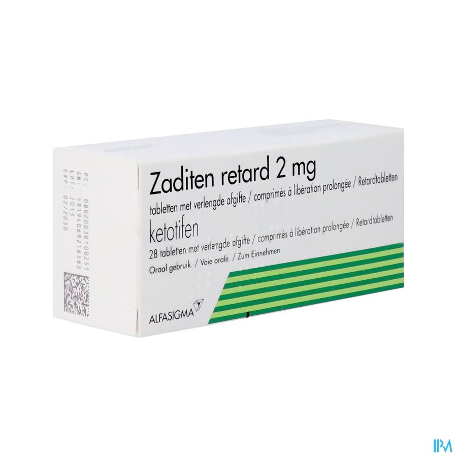 Zaditen Retard Comp. 28 X 2mg