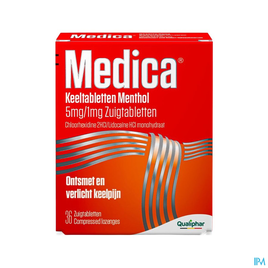 Medica Keeltabletten Menthol 36 zuigtabletten