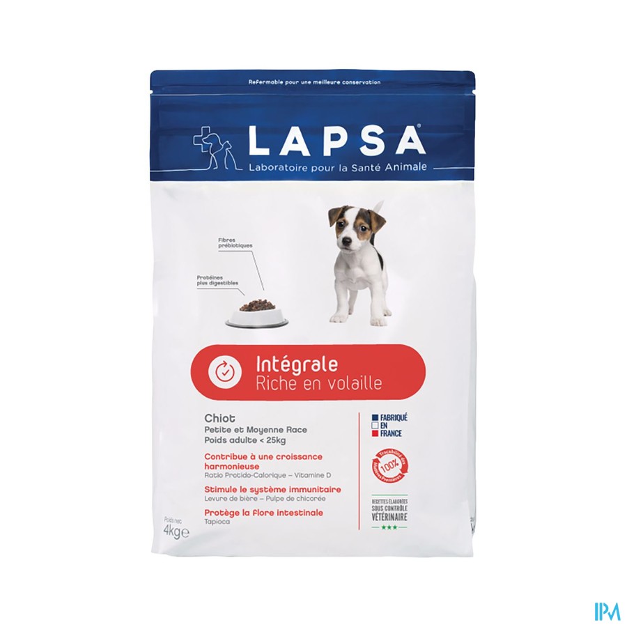 Lapsa Integr.chien Chiot Petite&moyenne Race 12kg