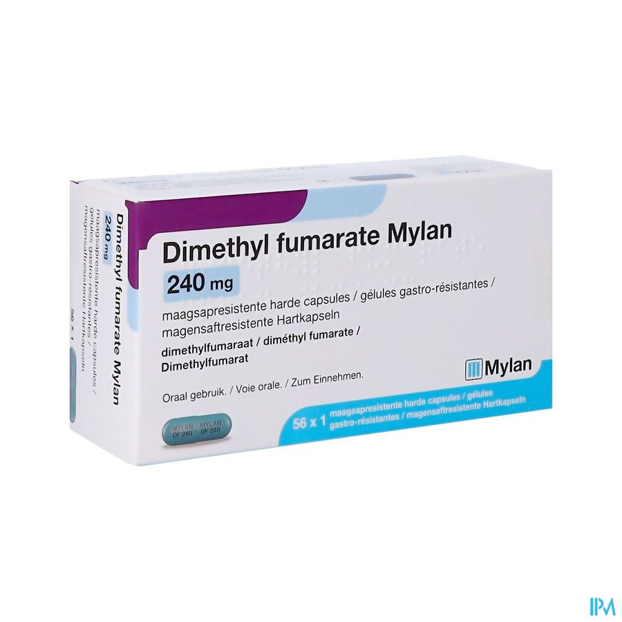 Dimethyl Fumarate Mylan 240mg Caps Maagsapresist56