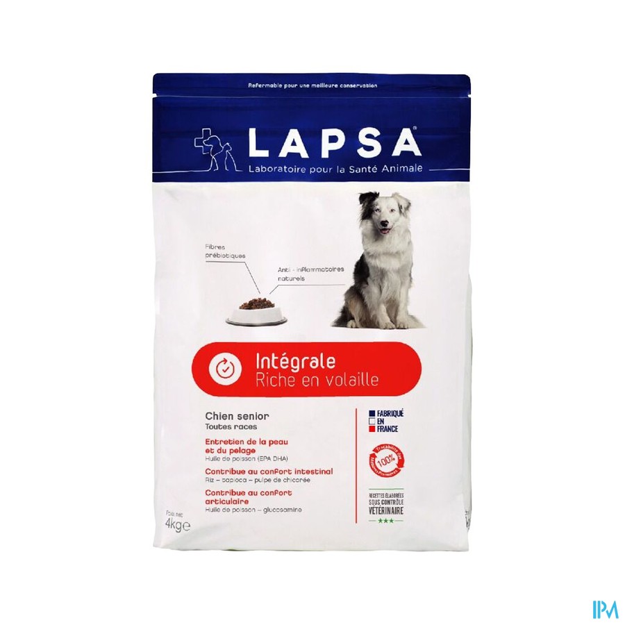 Lapsa Volkoren Hond Senior 4kg