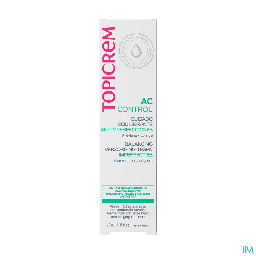 Topicrem Ac Control Balancing Verzorging Tube 40ml