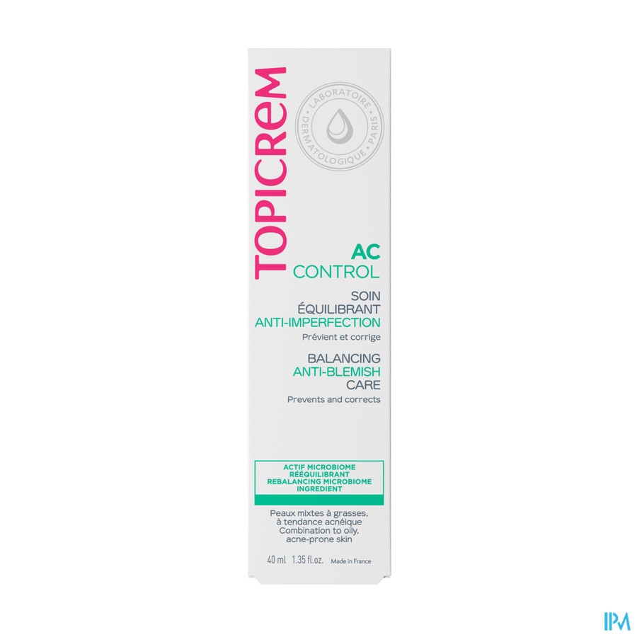 Topicrem Ac Control Soin Equilibrant Tube 40ml