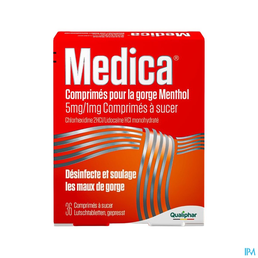 Medica Keeltabletten Menthol 36 zuigtabletten