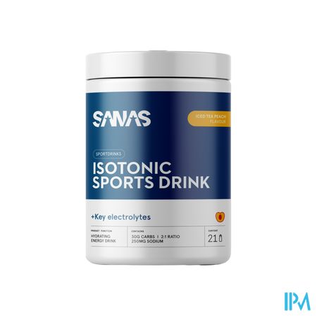 Sanas Isotonic Sports Drink Iced Tea Peach Pdr735g