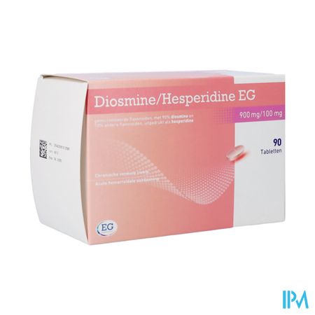 Diosmine+Hesperidine EG 900Mg+100Mg Tabl 90