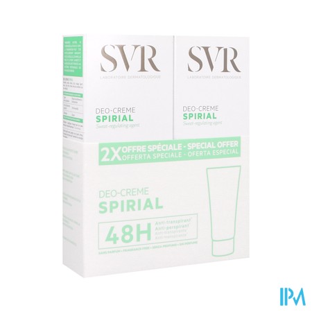Svr Spirial Deo Creme 2x50ml Nf