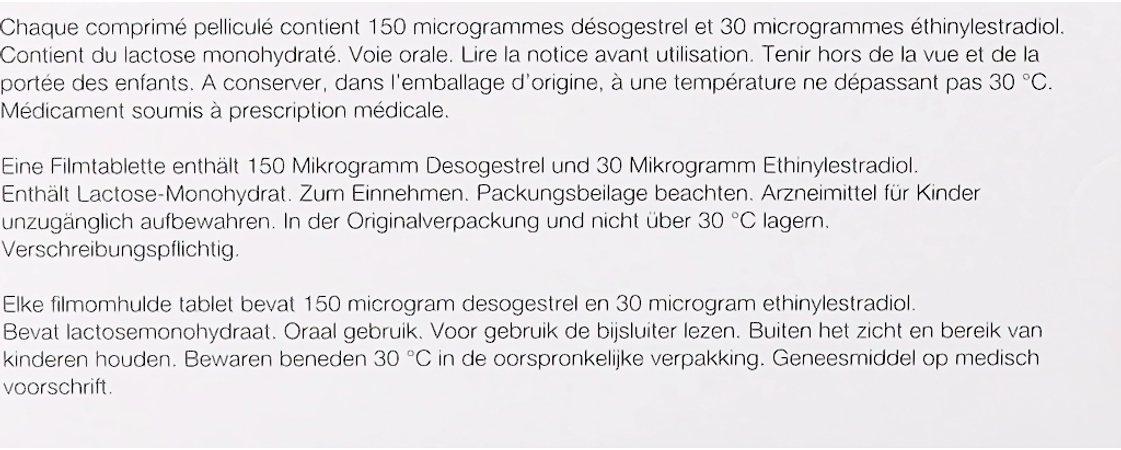 Desorelle 30 Comp 3 X 21 3