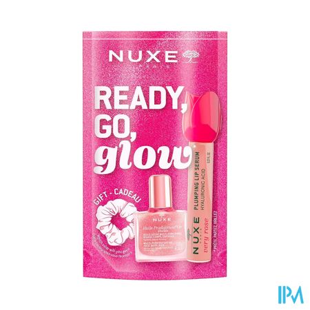 Nuxe Very Rose Lip 8ml+huile Or Floral 10+chouchou