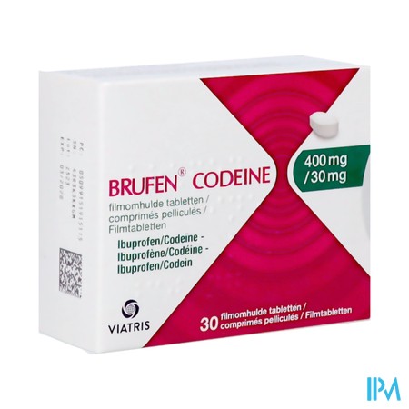 Brufen Codeine 400mg/30mg Comp Pell 30