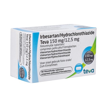 Irbesartan Hct Teva 150mg/12,5mg Comp Pell 98
