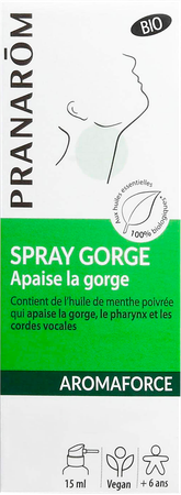 Pranarom Aromaforce Bio Verzacht.keelspray 15ml 5