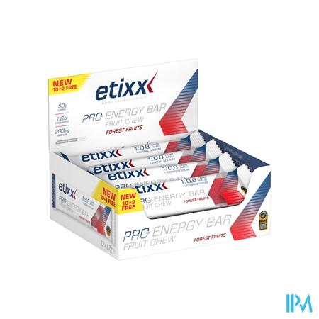 Etixx Pro Line Energy Bar Fruit Forest Fruit12x62g