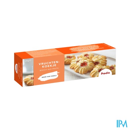 Prodia Vruchtenkoekje + Zoetstof 125g 6265