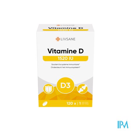 Livsane Vitamine D 1520iu Softcaps 120