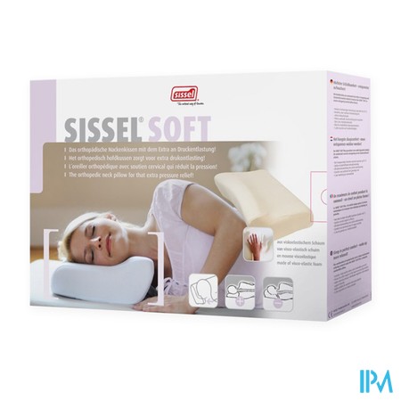 Sissel Soft Oreiller Visco-elastique+taie Velours