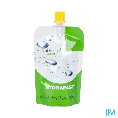 Nutrisens Hydrafast Gelif.water 90ml Zakje Citroen