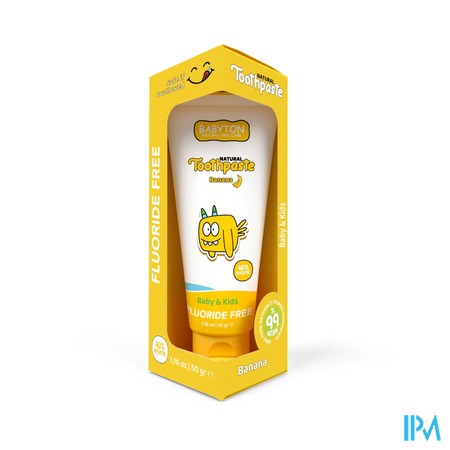 Babyton Natuurlijke Tandpasta Banaan Baby/kids 50g
