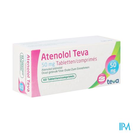 Atenolol Teva Comp Enrob 60x 50mg