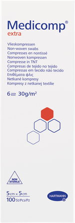 Medicomp 5x5cm 6l. Nst. 100 P/s