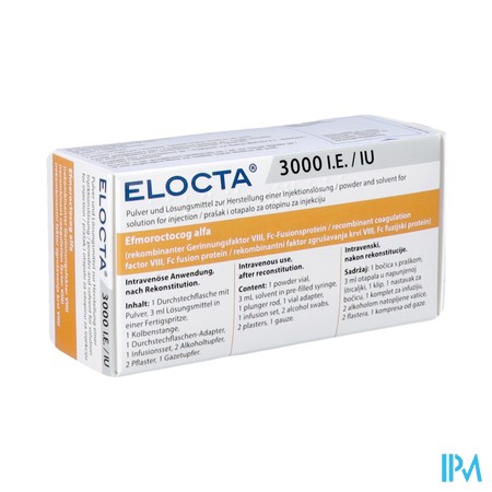 Elocta 3000ie Abacus Pdr+solv Voor Opl Inj 1