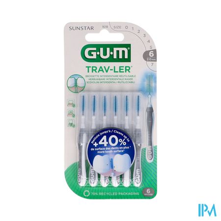 Gum Trav-ler Brosse Interdent. 2,0mm 6 1618m6