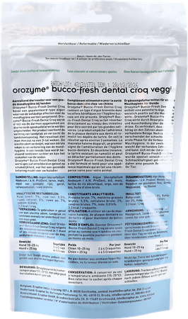 Orozyme Bucco-fresh Dental Croq Dog >10kg 150g
