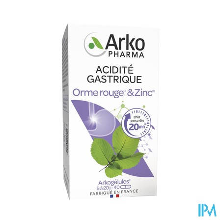ARKOGELULES ORME ROUGE+ZINC GELU40