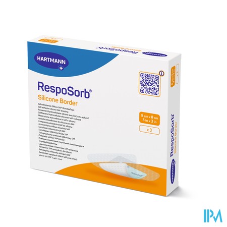 Resposorb Silicone Border 8x8cm 3 4130110