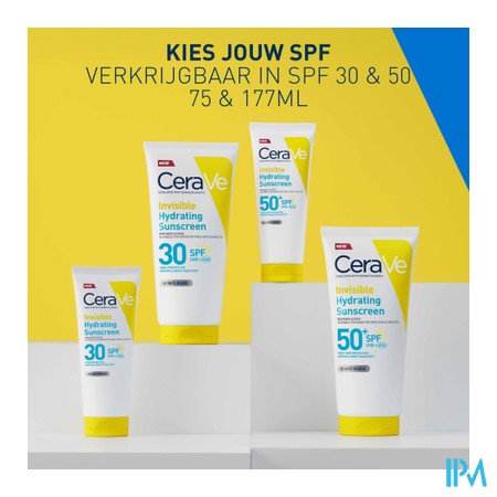 Cerave Sun Zonnecreme Hydra Onzichtb. Spf50 75ml